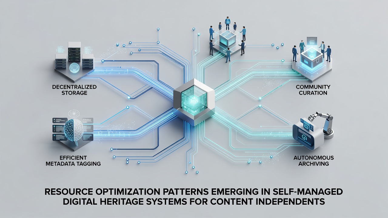 Resource Optimization Patterns Emerging in Self-Managed Digital Heritage Systems for Content Independents
